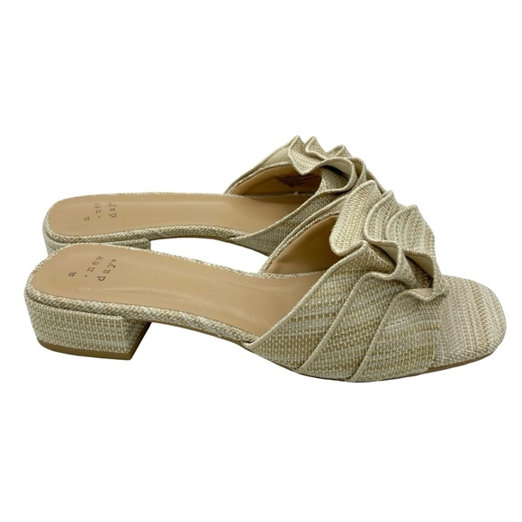 A New Day Lyta Raffia Ruffle Sandals - Picture 5 of 10